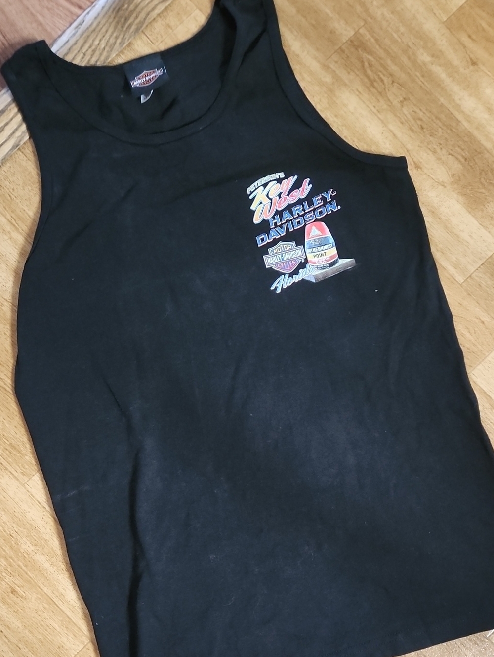 Harley-Davidson Black Tank with Multicolor Logo